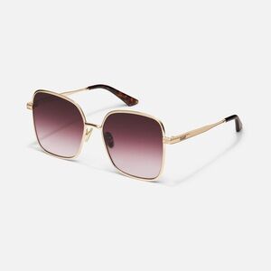 QUAY 5TH AVE Brushed Gold Frame / Plum To Pink Lens